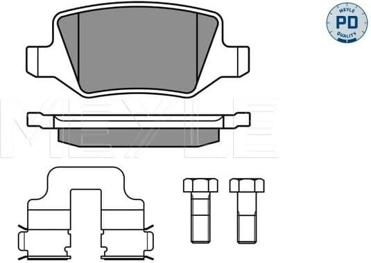 Brake Pad Set, disc brake MEYLE-PD: Advanced performance and design. 025 231 3814/PD