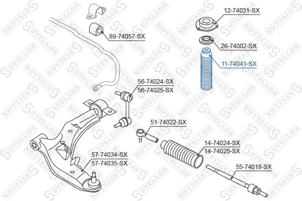 Rubber Buffer, suspension 11-74041-SX - image 2