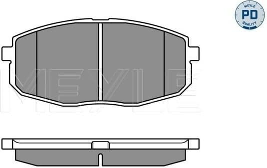 Brake Pad Set, disc brake MEYLE-PD: Advanced performance and design. 025 239 6617/PD