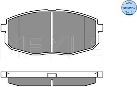Brake Pad Set, disc brake MEYLE-ORIGINAL: True to OE. 025 239 6617/W