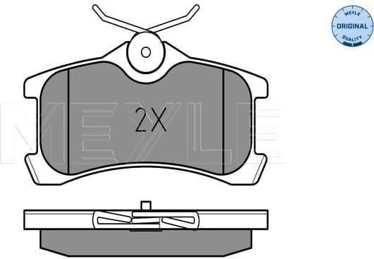 Brake Pad Set, disc brake MEYLE-ORIGINAL: True to OE. 025 240 1314/W