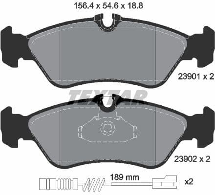 Brake Pad Set, disc brake Q+ 2390101