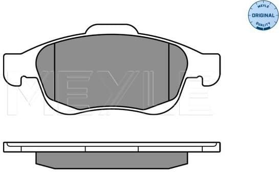 Brake Pad Set, disc brake MEYLE-ORIGINAL: True to OE. 025 245 3818 - image 2