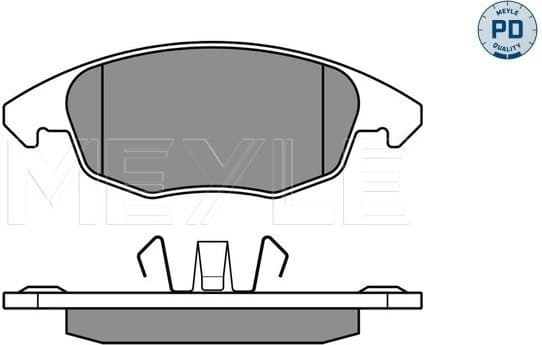 Brake Pad Set, disc brake MEYLE-PD: Advanced performance and design. 025 245 3818/PD