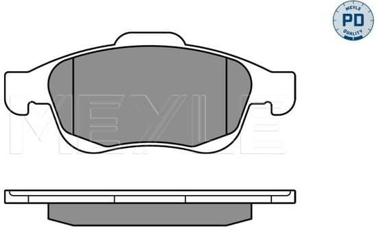 Brake Pad Set, disc brake MEYLE-PD: Advanced performance and design. 025 245 3818/PD - image 2
