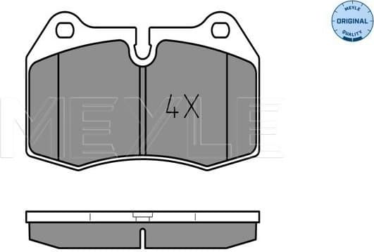 Brake Pad Set, disc brake MEYLE-ORIGINAL: True to OE. 025 214 7118