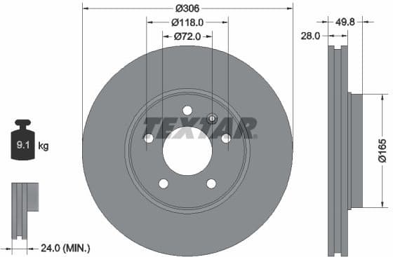 Brake Disc PRO+ 92116005
