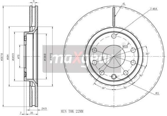 Brake Disc 19-1019 - image 2