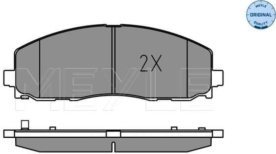 Brake Pad Set, disc brake MEYLE-ORIGINAL: True to OE. 025 253 7919 - image 2
