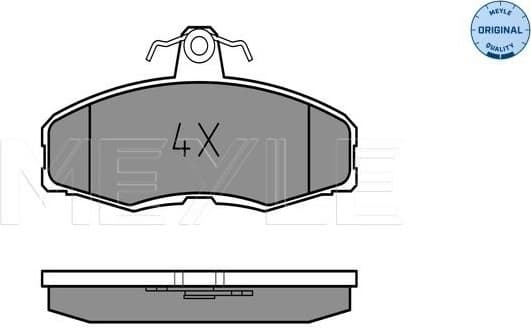 Brake Pad Set, disc brake MEYLE-ORIGINAL: True to OE. 025 208 6117