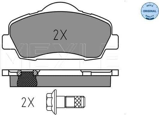 Brake Pad Set, disc brake MEYLE-ORIGINAL: True to OE. 025 252 5118