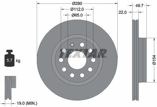 Brake Disc PRO+ 92120705