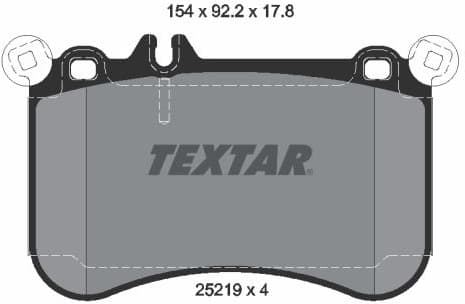 Brake Pad Set, disc brake Q+ 2521901