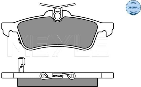 Brake Pad Set, disc brake MEYLE-ORIGINAL: True to OE. 025 245 7415/W - image 2