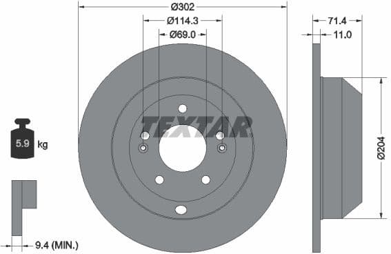 Brake Disc PRO 92223403