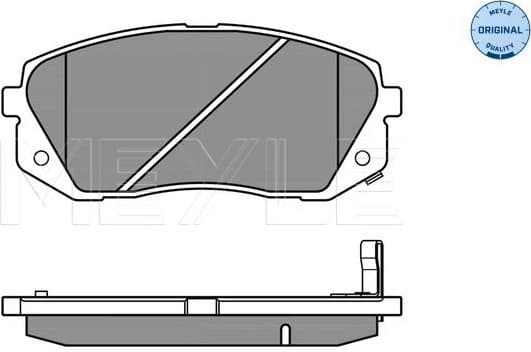 Brake Pad Set, disc brake MEYLE-ORIGINAL: True to OE. 025 245 0116/W - image 3
