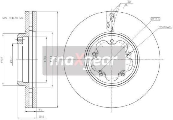 Brake Disc 19-3231 - image 2
