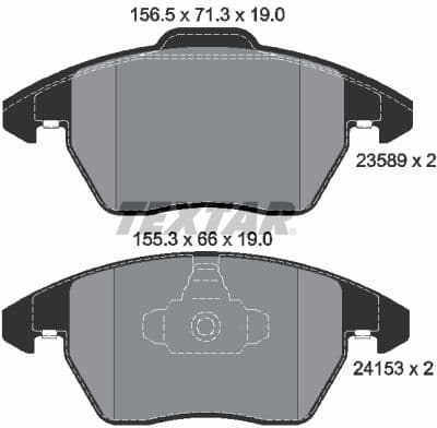 Brake Pad Set, disc brake 2358901