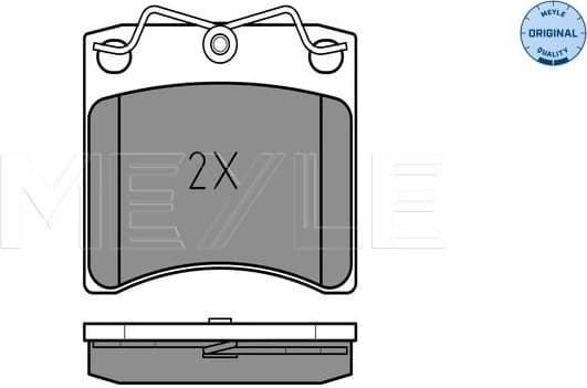 Brake Pad Set, disc brake MEYLE-ORIGINAL: True to OE. 025 216 3517 - image 2