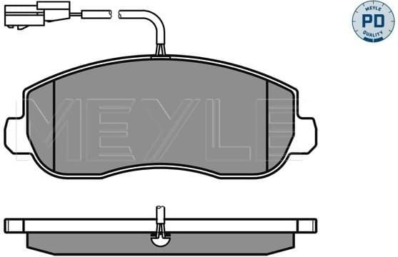 Brake Pad Set, disc brake MEYLE-PD: Advanced performance and design. 025 251 4718/PD