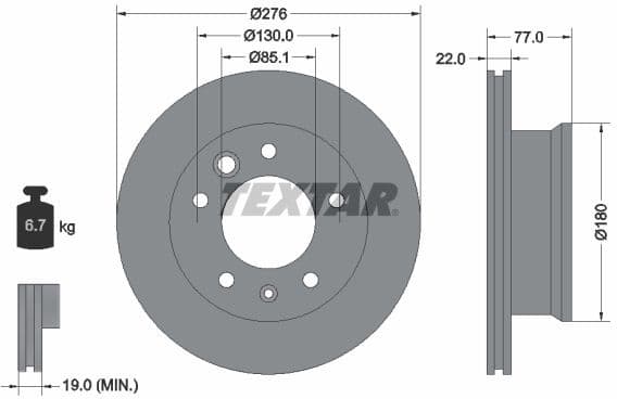 Brake Disc PRO 92131503