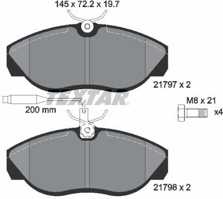 Brake Pad Set, disc brake 2179701