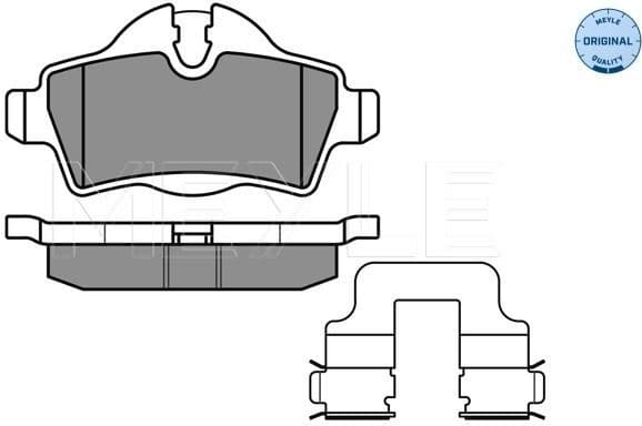 Brake Pad Set, disc brake MEYLE-ORIGINAL: True to OE. 025 242 8917