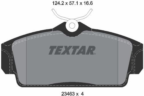 Brake Pad Set, disc brake Q+ 2346302