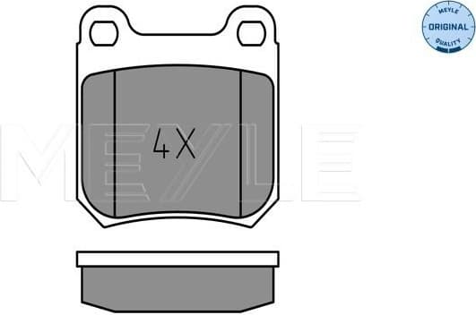 Brake Pad Set, disc brake MEYLE-ORIGINAL: True to OE. 025 210 5015