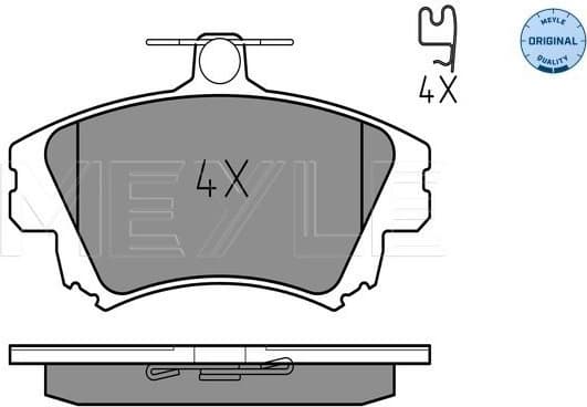 Brake Pad Set, disc brake MEYLE-ORIGINAL: True to OE. 025 219 8317