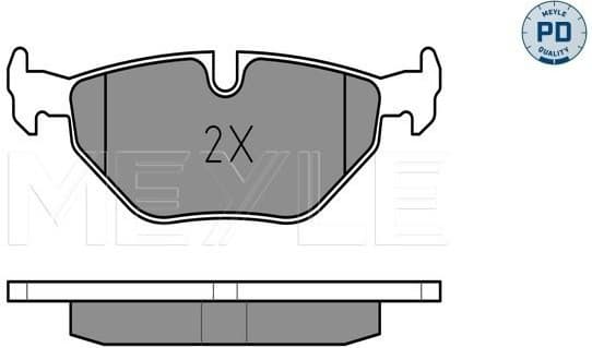 Brake Pad Set, disc brake MEYLE-PD: Advanced performance and design. 025 216 9117/PD - image 2