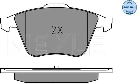 Brake Pad Set, disc brake MEYLE-ORIGINAL: True to OE. 025 240 2120 - image 2