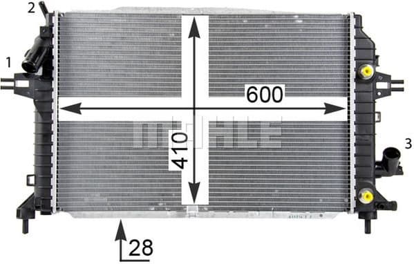 Radiator, engine cooling BEHR *** PREMIUM LINE *** CR 1857 000P - image 9