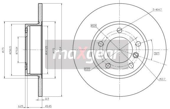 Brake Disc 19-0688 - image 2