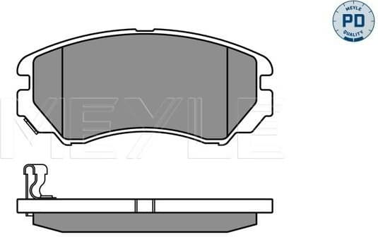 Brake Pad Set, disc brake MEYLE-PD: Advanced performance and design. 025 238 9116/PD - image 2