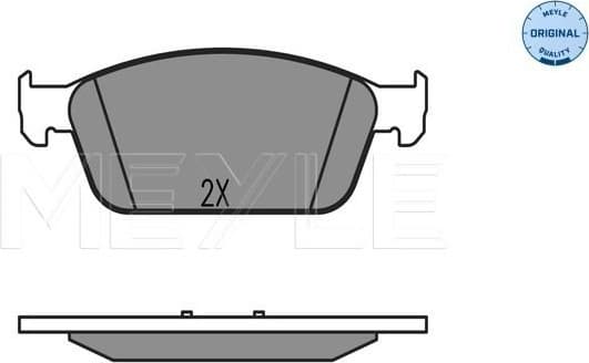Brake Pad Set, disc brake MEYLE-ORIGINAL: True to OE. 025 257 3618