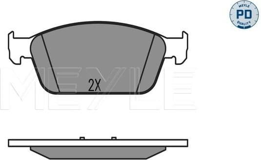 Brake Pad Set, disc brake MEYLE-PD: Advanced performance and design. 025 257 3618/PD - image 2