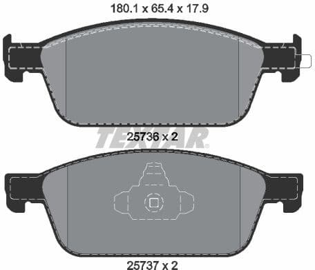 Brake Pad Set, disc brake Q+ 2573601