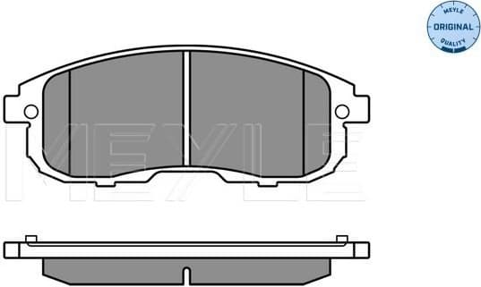 Brake Pad Set, disc brake MEYLE-ORIGINAL: True to OE. 025 242 8016/W