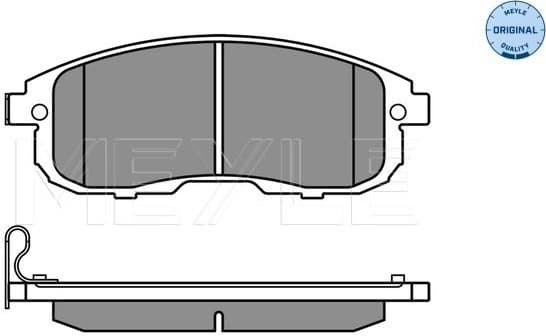 Brake Pad Set, disc brake MEYLE-ORIGINAL: True to OE. 025 242 8016/W - image 2