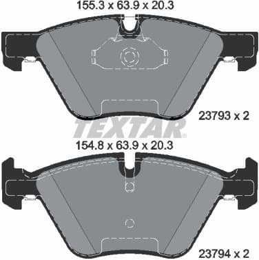 Brake Pad Set, disc brake Q+ 2379301