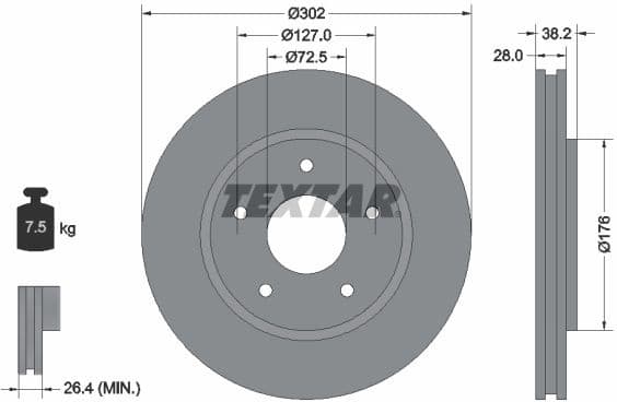 Brake Disc PRO 92181503
