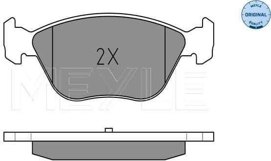 Brake Pad Set, disc brake MEYLE-ORIGINAL: True to OE. 025 216 3619/W