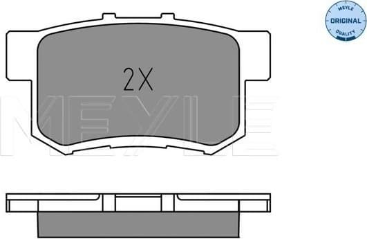 Brake Pad Set, disc brake MEYLE-ORIGINAL: True to OE. 025 237 3615 - image 2