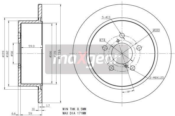 Brake Disc 19-2356 - image 2