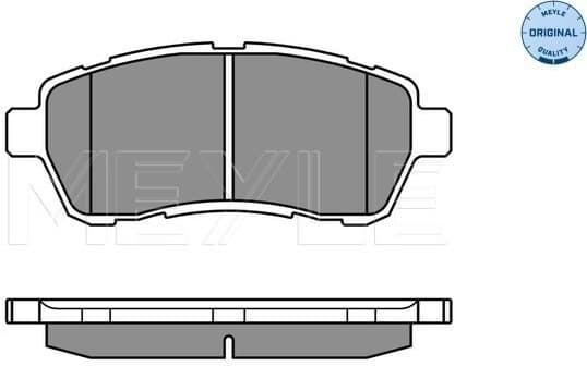 Brake Pad Set, disc brake MEYLE-ORIGINAL: True to OE. 025 242 8316/W