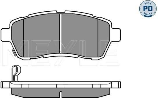 Brake Pad Set, disc brake MEYLE-PD: Advanced performance and design. 025 242 8316/PD - image 2