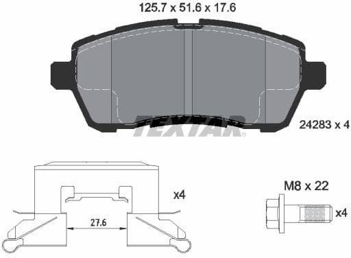 Brake Pad Set, disc brake 2428302