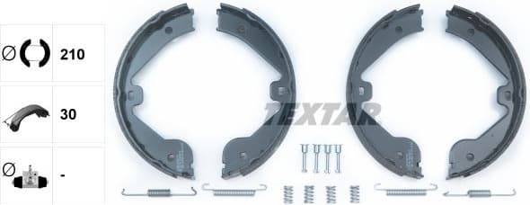 Brake Shoe Set, parking brake 91062400