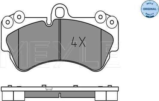 Brake Pad Set, disc brake MEYLE-ORIGINAL: True to OE. 025 236 9217